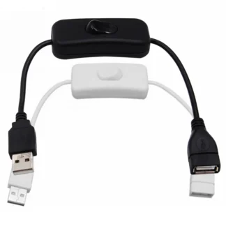 Cable USB de protección ambiental, Material totalmente de cobre, interruptor macho a hembra, Cable de encendido/apagado, adaptador de lámpara LED, Cable de extensión USB