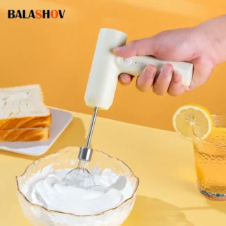 Batidora mezcladora de espuma eléctrica, batidora agitadora de 3 velocidades, Espumador de bebidas de leche y café, batidora de alimentos portátil recargable por USB