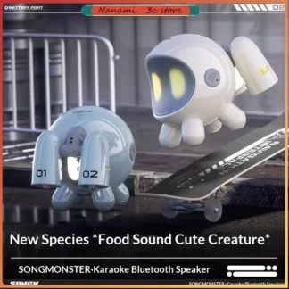 SONGX Audio micrófono Dual Duet 15W altavoz música Mini Monster al aire libre KTV Altavoz Bluetooth dispositivo de sonido de alta calidad