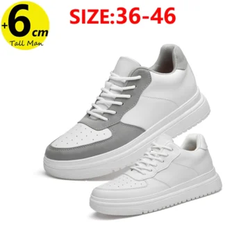 889 Zapatos con alzas para hombre, zapatillas gruesas, plantillas para aumentar la altura, elevación de 6CM de alto, talla grande 36-46