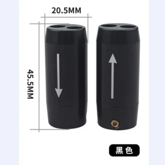 4 Uds HiFi aluminio Y divisor altavoz Audio Cable de alimentación Cable adaptador enchufe 11mm 1to2X7mm