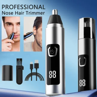 Recortador de pelo de nariz profesional para hombre, Mini recortador de nariz eléctrico portátil, recargable por USB, nuevo recortador de nariz y oreja de alta calidad