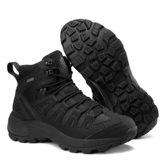 Zapatos militares para hombre, botas tácticas militares impermeables para hombre, mujeres al aire libre, Unisex, entrenamiento de alta calidad, respuesta rápida, cordones de seguridad