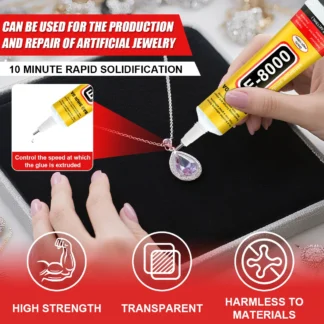 Pegamento de diamantes de imitación para uñas, 15g, Gel súper fuerte, pegamento para uñas, abalorio para uñas 3D, decoración de Gel ostentoso, gemas, diamantes para decoración de uñas