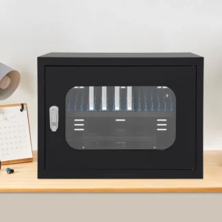 Gabinete de carga montado en la pared y de mesa de 20 dispositivos, tabletas, ordenadores, estación de carga de teléfono móvil para uso hospitalario, oficina, escuela