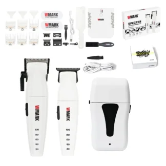 Cortadora de pelo eléctrica profesional WMARK NG-8632 9000RPM cortadora de pelo con cuchilla DLC con cuchillas de repuesto Kit de afeitadora de peluquero de 10000RPM
