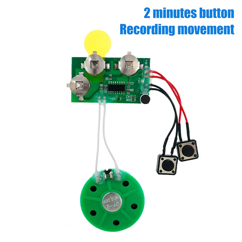 Chip de tarjeta de felicitación DIY, módulo de Chip de sonido de voz grabable de 120 segundos, Chip de tarjeta de felicitación grabable, módulo de voz grabable