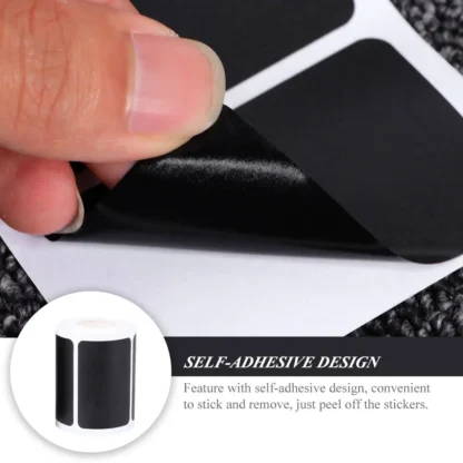 2 rollos de etiquetas adhesivas de pizarra, etiquetas autoadhesivas grabables en blanco para tarros, etiquetas portátiles para botellas multiusos