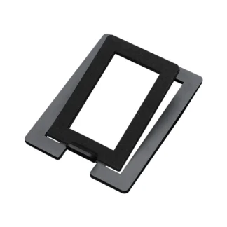 Soportes para altavoces de escritorio de acero al carbono para altavoces de ordenador de sobremesa, calidad de sonido mejorada y absorción de impactos