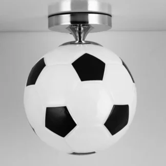 Lámpara de techo para iluminación de habitación de niños de fútbol, luces Led para el hogar, luz de fútbol o baloncesto de cristal