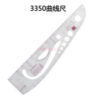 1 Uds. Regla de patrón multifuncional, regla de código, regla curva, barra de escala