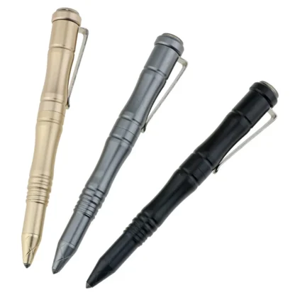 Pluma táctica multifuncional para escritura al aire libre, pluma de defensa antilobo, ventana rota, bolígrafo táctico de aleación de aluminio de supervivencia