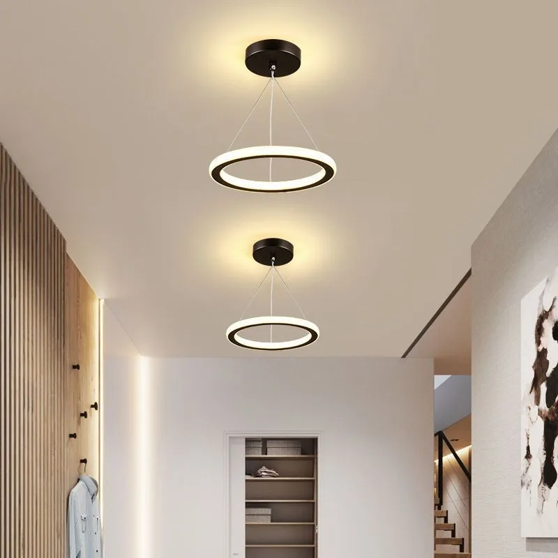 Lámpara colgante LED, accesorio de iluminación Interior para sala de estar, dormitorio, pasillo, decoración nórdica del hogar
