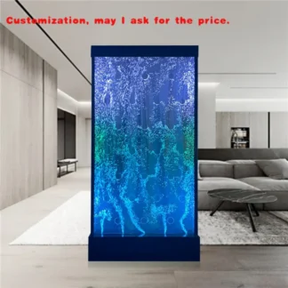 Características de muebles de salón LED de pared de burbujas personalizadas.