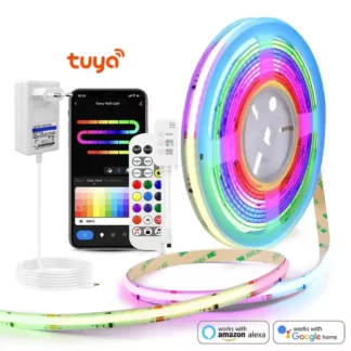 Tira de luces LED RGB que cambia de Color WS2812B, luz de neón USB de 5V, Control de tira, diodo Flexible, decoración para el hogar, sala de estar, iluminación