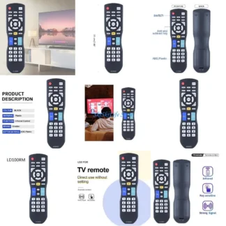 E65E LD100RM Control remoto repuesto para LE24H87 LE3242 LD4077M