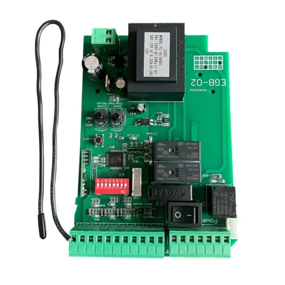 Tablero de Control de abridor de puerta corredera inteligente AC110V/220V compatible con mandos a distancia de código rodante de 433mhz, interruptor de límite y haz de seguridad Compatible
