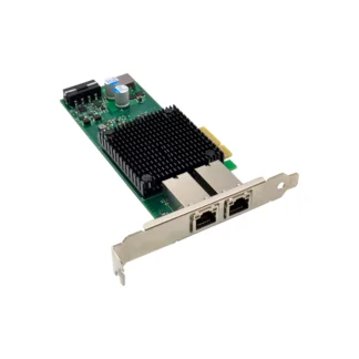 SUNWEIT ST7298 PCIe3.0 X4 Tarjeta de red de puerto dual de 10G de captura Visual para computadora portátil Servidor Gigabit PoE X550 Stock con cable externo