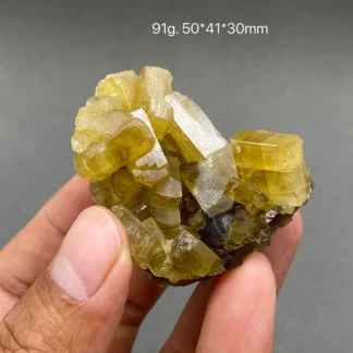 ¡Lo mejor! 100% amarillo natural, cristal grande de barita y fluorita, espécimen mineral rugoso, gema de cristal curativa, decoraciones para el hogar