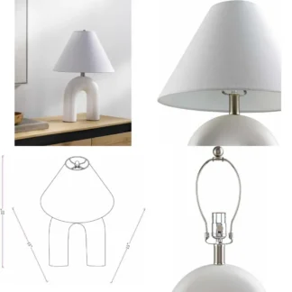 Lámpara de mesa moderna y elegante con diseño tradicional Rannungen para salas de estar estilo boutique