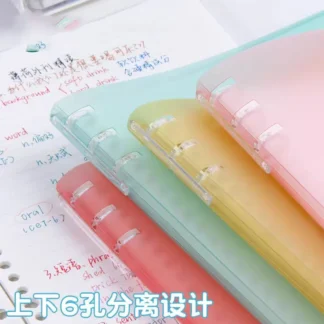 Cuaderno de hojas sueltas B5, 30 hojas, bobina transparente, diario, libro, papelería, diario, cuadernos de escritura, papel, suministros escolares de oficina, papelería