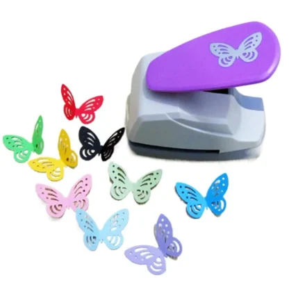 Perforadora de plástico ABS con forma de mariposa para niños, tablero hecho a mano para cortar papel, álbum de recortes, bricolaje, nuevo
