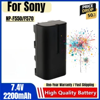 Batería NP-F550/F570 7,4 V 2200mAh baterías y cargadores recargables para Sony baterías de luz llenas Monitor batería de cámara