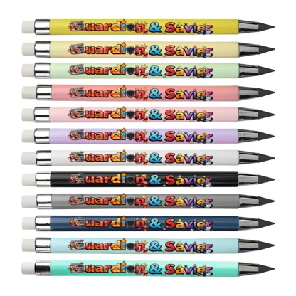 12 uds/24 Uds camión de bomberos coche de policía lápiz eterno serie Life Guardian negro sin afilar lápiz eterno para bocetos