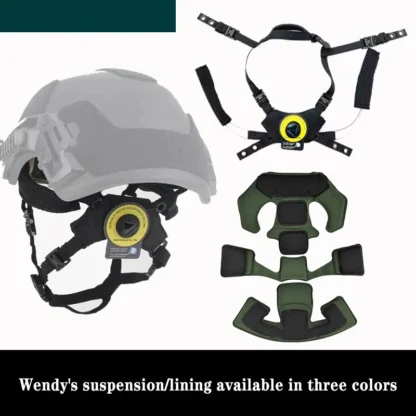 Wendy-sistema de suspensión para casco, almohadilla de esponja de memoria, ajustable, rápido, accesorios para casco de caza al aire libre