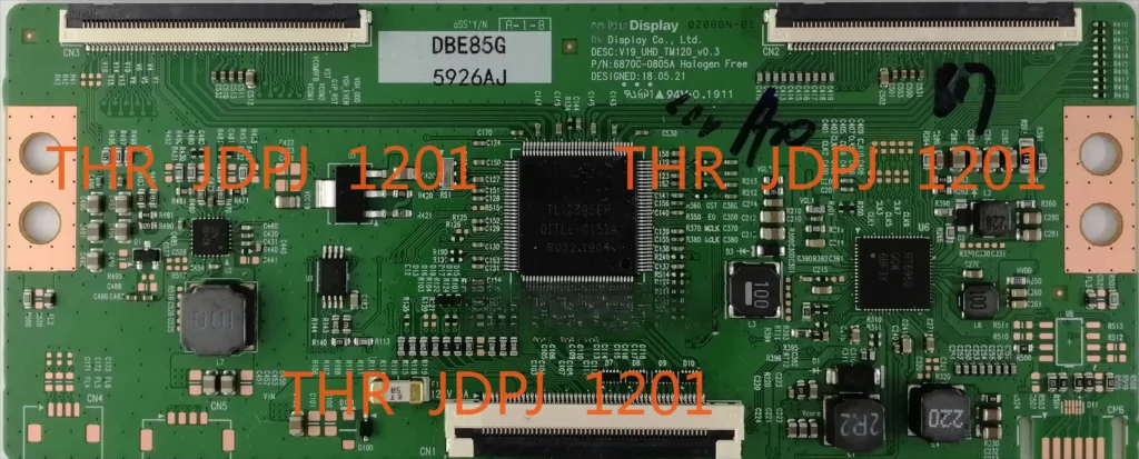 DB T-CON 6870C-0805A V19_UHD_TM120_V0.3 6871L-6394A 6871L-5898A 6871L-6394B 6871L-05926A Placa lógica