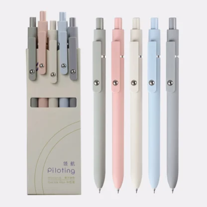 Piloting Morandi bolígrafos de Gel de Color tacto suave de secado rápido suave bolígrafo de tinta de Gel de 0,5mm para estudiantes de escuela suministros de papelería de escritura