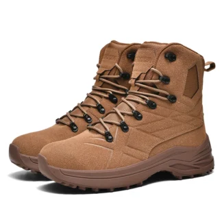 Nuevos hombres marca desierto tobillo trabajo botas tácticas al aire libre combate fuerza especial mujer impermeable militar senderismo zapato botas militares