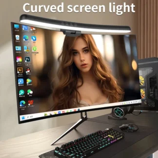 Barra de luz LED para Monitor curvo, lámpara de pantalla de PC, Rgb, USB, atenuación continua, retroiluminación colgante para portátiles, Gaming Gamer, iluminación de oficina