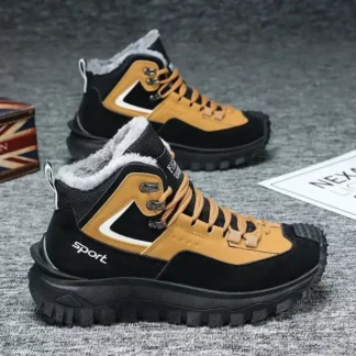 Zapatillas de deporte de talla 48 para hombre, botines informales de cuero de moda para hombre, zapatos de escalada antideslizantes y resistentes al desgaste para hombre, zapatillas de tenis