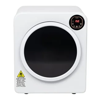 Secador de ropa portátil Winado Secador de ropa compacto de acero inoxidable con carga frontal de 3,22 pies cúbicos con tubo de escape Panel de control LCD a