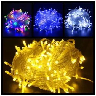 Luces Led de Navidad de 10M y 20M, guirnaldas de luces led para exteriores para decoración de guirnaldas de boda, fiestas navideñas de Año Nuevo