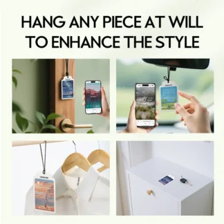 Tarjeta de terapia de aroma NFC Aceites esenciales naturales Toque las citas inspiradoras activadas Tecnología inteligente para coche/casa