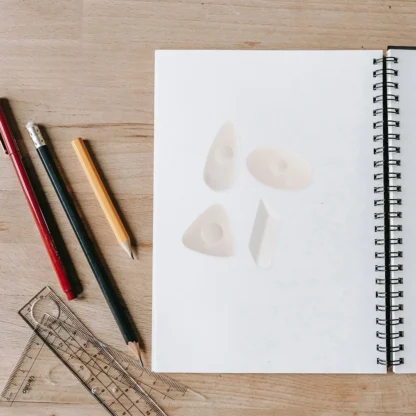 5 uds dibujo creativo bocetos blancos para estudiantes escritores escuela material de oficina lápiz dibujo borrador arte estudiantes