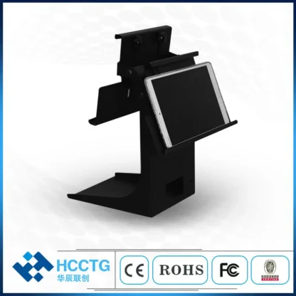 Soporte POS ajustable de doble cara para iPad, diseño de una pieza que ahorra espacio, PS-20B