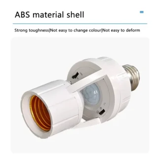 Portalámparas con Sensor de movimiento inteligente, adaptador de Sensor de inducción PIR E27, convertidor de Base de lámpara, interruptor LED automático AC 110V 220V