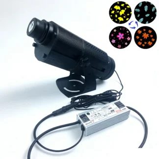 Nuevo proyector Gobo giratorio de 4 imágenes, luz comercial LED impermeable IP65 de 80W para hotel de centro comercial al aire libre, sistema de publicidad dinámico