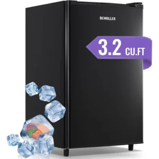 Congelador vertical compacto con control de temperatura de 7 velocidades para el hogar, cocina, oficina y apartamento, Mini 3,2 pies cúbicos, puerta delantera F