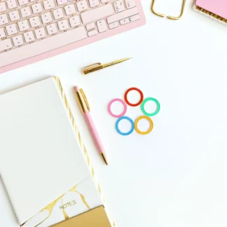 Anillos de plástico para carpetas de hojas sueltas, anillos de tarjetas abiertos reutilizables de colores para cuaderno, álbum de fotos, escuela y oficina, 350 Uds.