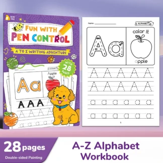 Cuaderno de trabajo de dibujo y escritura preescolar para niños, cuaderno de entrenamiento con Control de pluma de caligrafía en inglés, Color del alfabeto