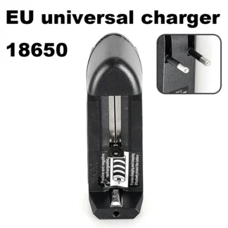 Cargador Universal con enchufe europeo para 3,7 V 18650 18350 16340 14500 batería recargable de iones de litio cargador automático de ranura única