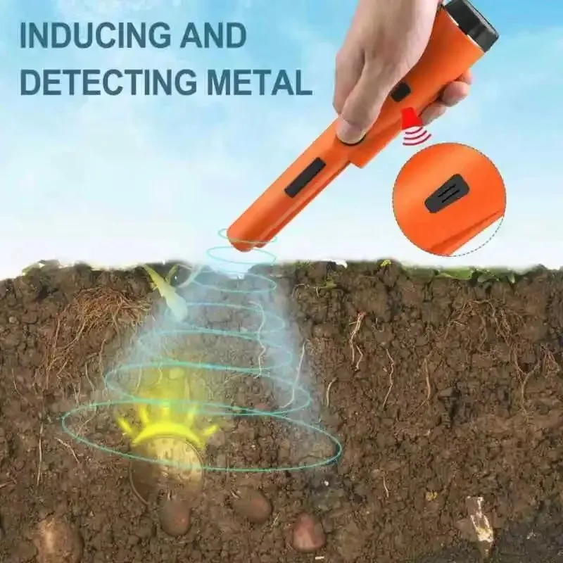 Nueva varilla de posicionamiento Detector de Metales subterráneo de mano puntero GP Detector de seguridad de alta sensibilidad impermeable de mano