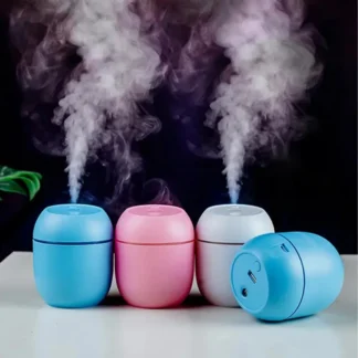 Mini humidificador de aire USB, difusor de aceites esenciales para el hogar y el coche, generador de niebla silencioso ultrasónico con lámpara LED de Color