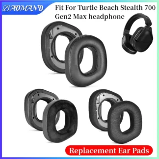 Almohadillas de repuesto para auriculares Turtle Beach Stealth 700 Gen2 Max, orejeras, funda para auriculares BAOMAND