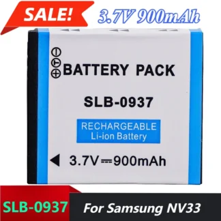 2 uds 3,7 V 900mAh baterías de cámara para Samsung NV33 L730 L830 I8 PL10 ST10 SLB - 0937 baterías
