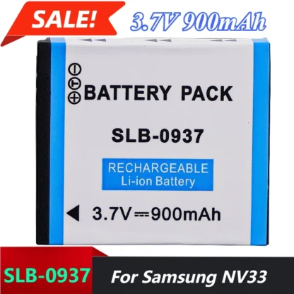 2 uds 3,7 V 900mAh baterías de cámara para Samsung NV33 L730 L830 I8 PL10 ST10 SLB - 0937 baterías